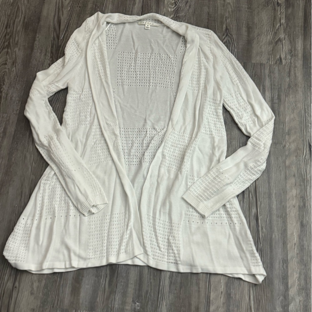 Cyrus White Knit cardigan